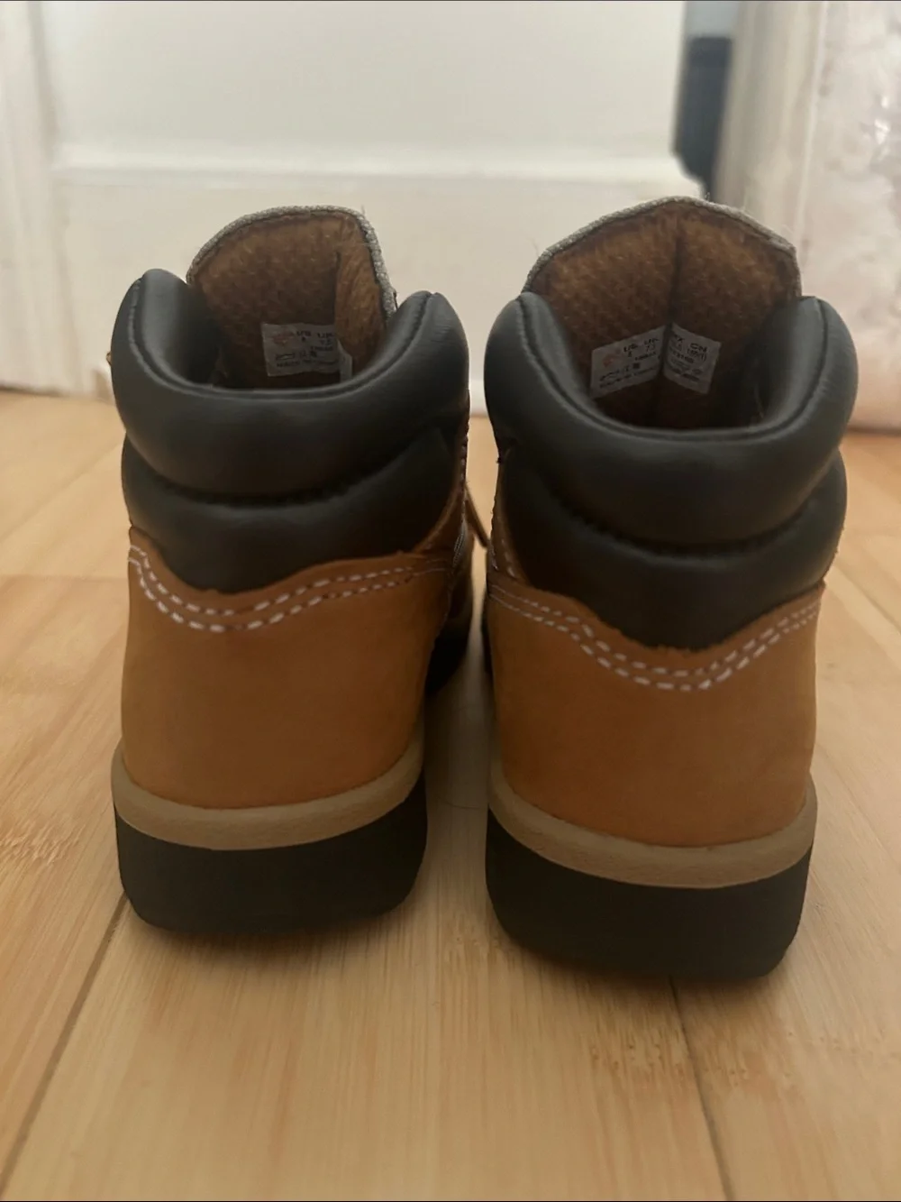Timberland Kids Brown and Gray Lace-Up Hiking Boots